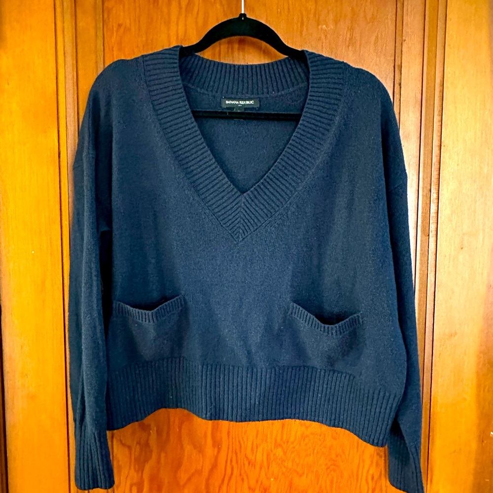 Navy V Neck sweater